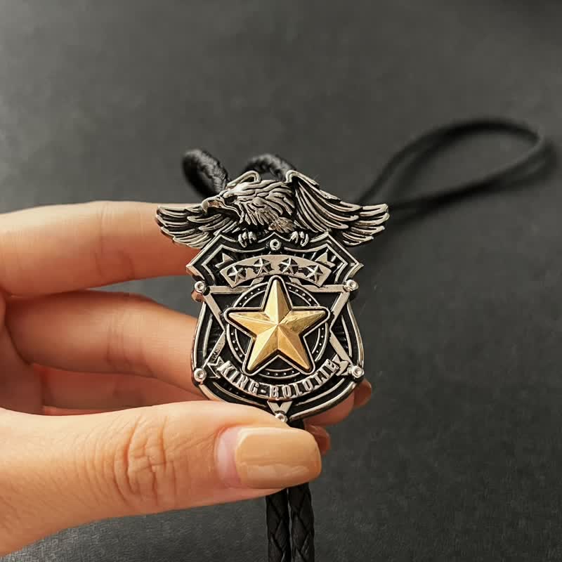Cravatta Bolo personalizzata Eagle & Star Western - image 3