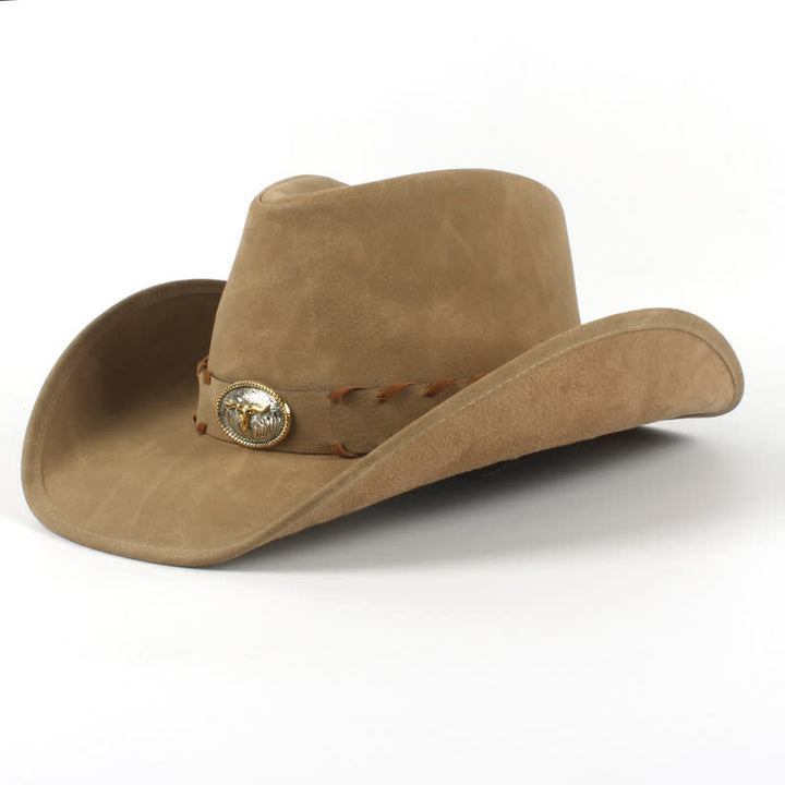 Cappello da cowboy western a tesa larga per esterni color cachi scuro - kaki scuro - M (22"-22 7/8") - image 0