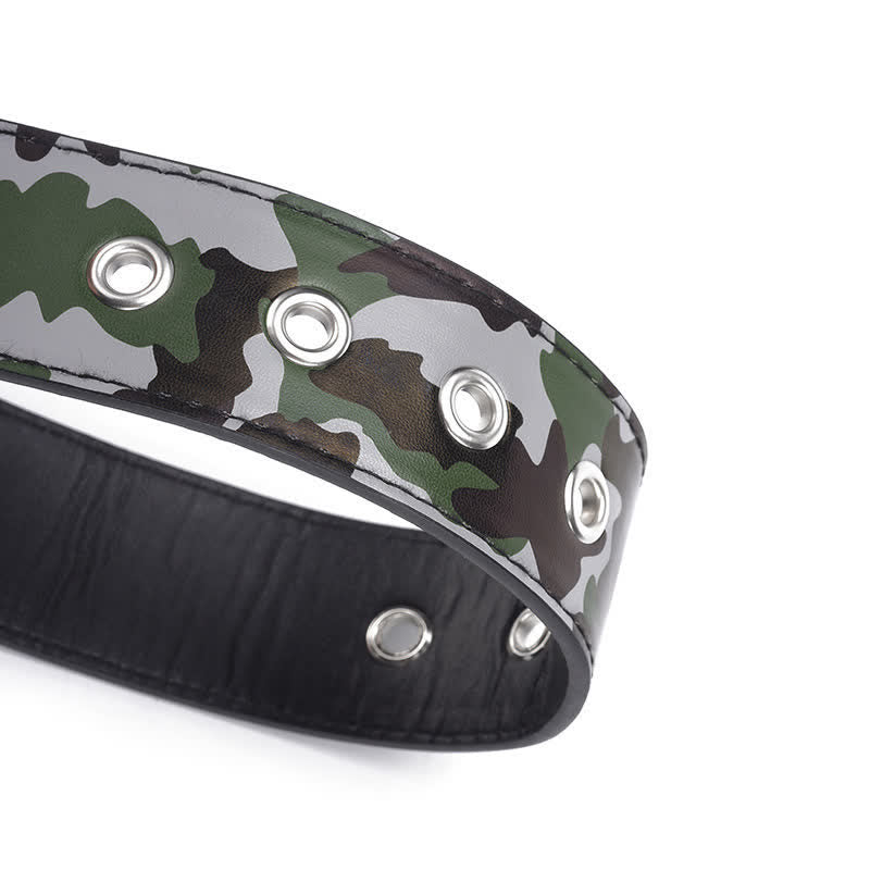 Cintura in pelle con rivetti a proiettile Camouflage Rock Wild - image 4