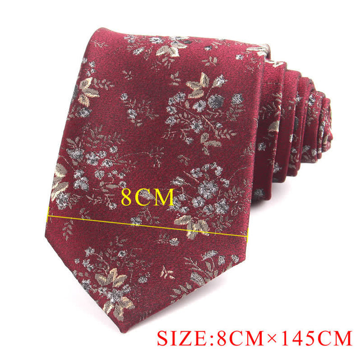Set di 3 cravatte e papillon da uomo in stile bordeaux - image 7