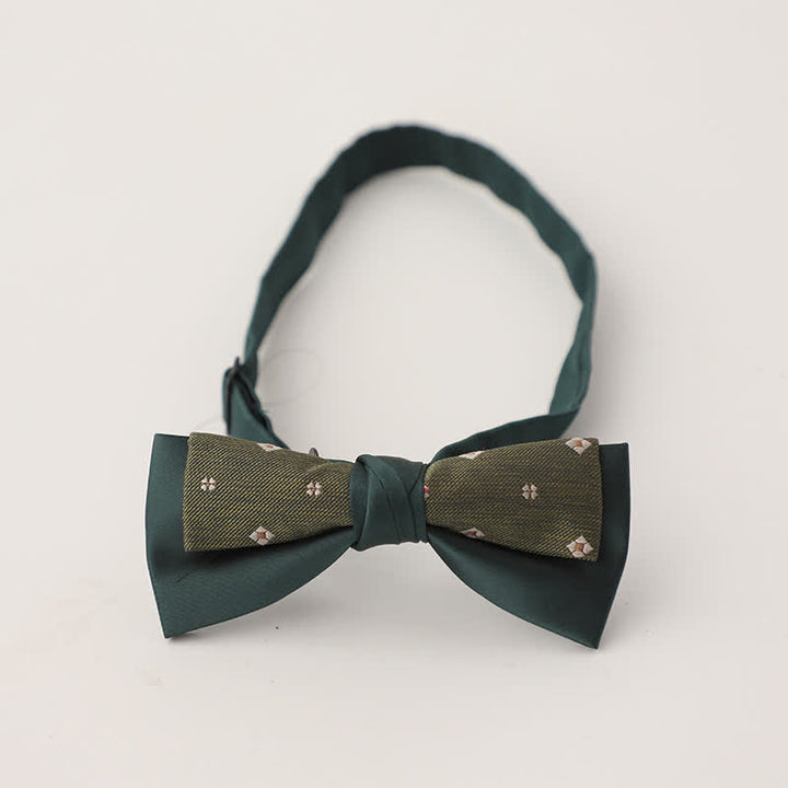 Papillon floreale patchwork a due strati da uomo unico - Stile n. 9 - image 10