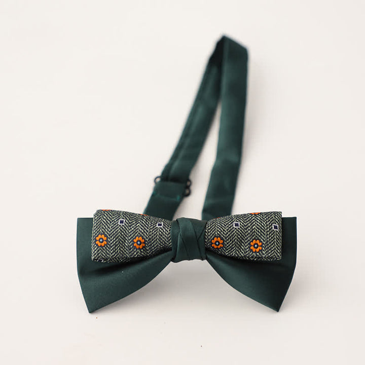Papillon floreale patchwork a due strati da uomo unico - Stile n. 7 - image 8