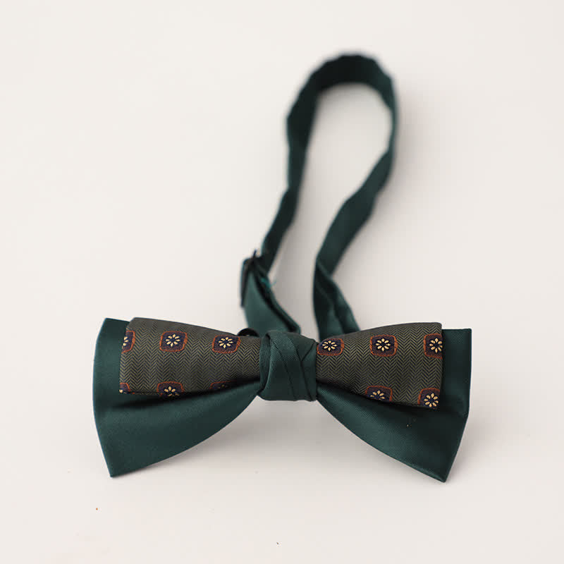 Papillon floreale patchwork a due strati da uomo unico - Stile n. 8 - image 9