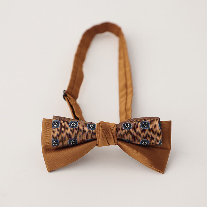 Papillon floreale patchwork a due strati da uomo unico - Stile n. 11 - image 12