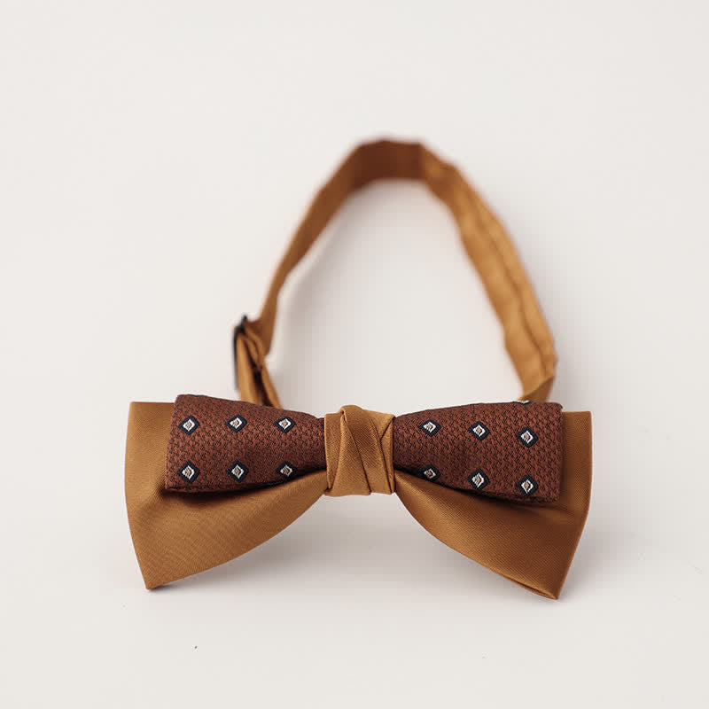 Papillon floreale patchwork a due strati da uomo unico - Stile n. 3 - image 4