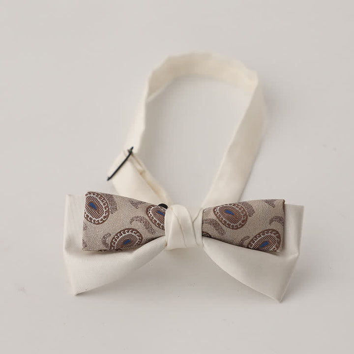 Papillon floreale patchwork a due strati da uomo unico - Stile n. 15 - image 16
