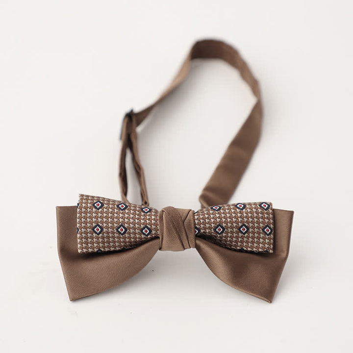 Papillon floreale patchwork a due strati da uomo unico - Stile n. 4 - image 5