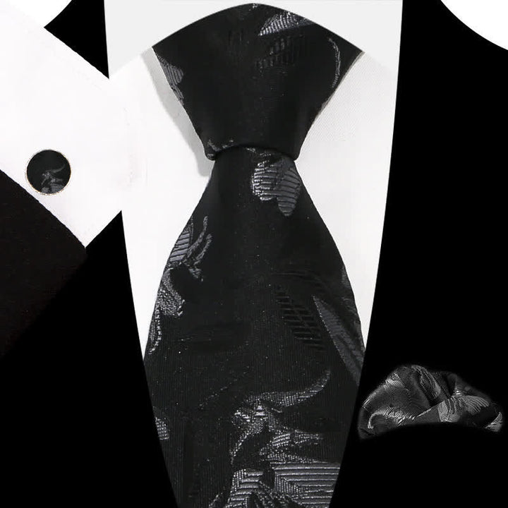 Set di 3 cravatte da uomo con motivo floreale grazioso e squisito - Stile n. 8 - image 12