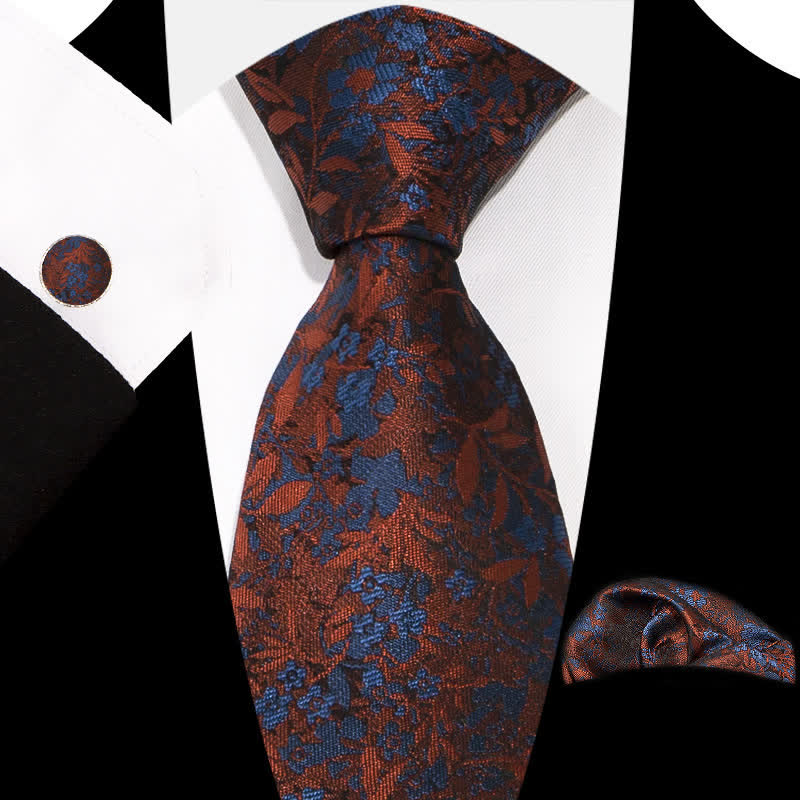 Set di 3 cravatte da uomo con motivo floreale grazioso e squisito - Stile n. 11 - image 15