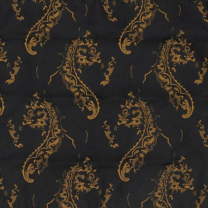 Set di 3 cravatte da uomo con ricamo Paisley squisito in oro e nero - image 9
