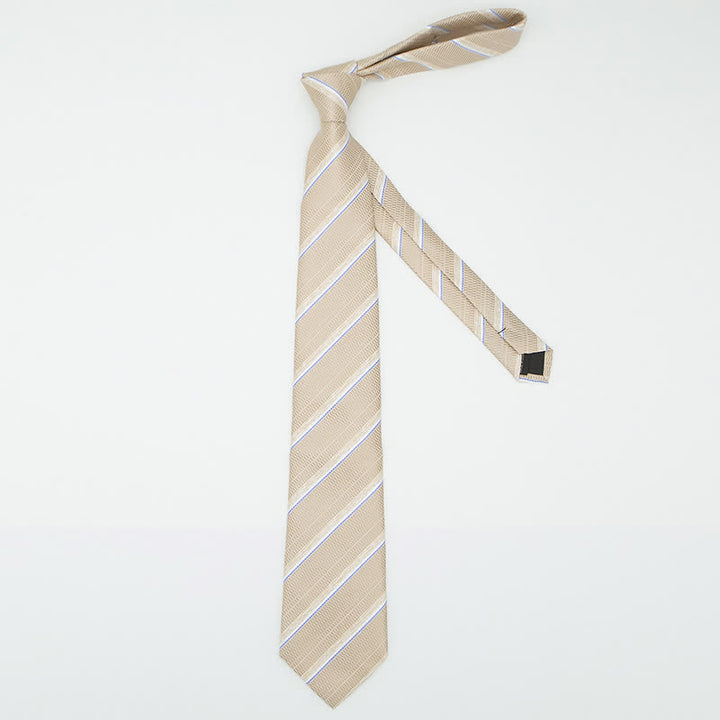 Set di 3 cravatte casual a righe da ufficio per uomo - image 13