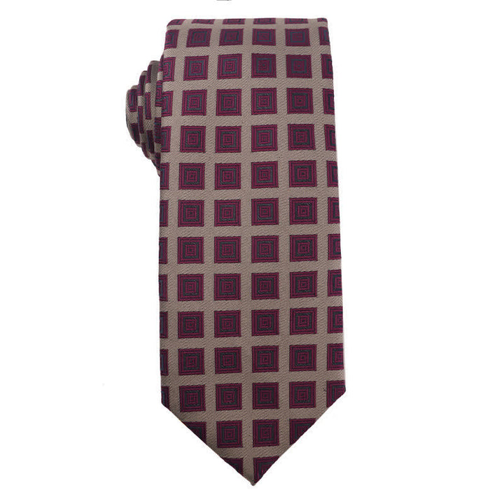Cravatta da sera con accessori della serie viola retrò da uomo - Stile n. 4 - image 5