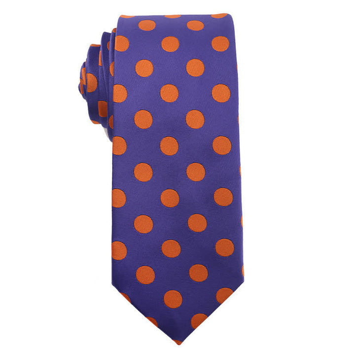 Cravatta da sera con accessori della serie viola retrò da uomo - Stile n. 5 - image 6