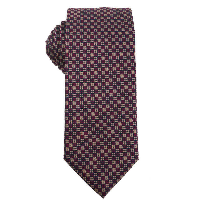 Cravatta da sera con accessori della serie viola retrò da uomo - Stile n. 1 - image 2