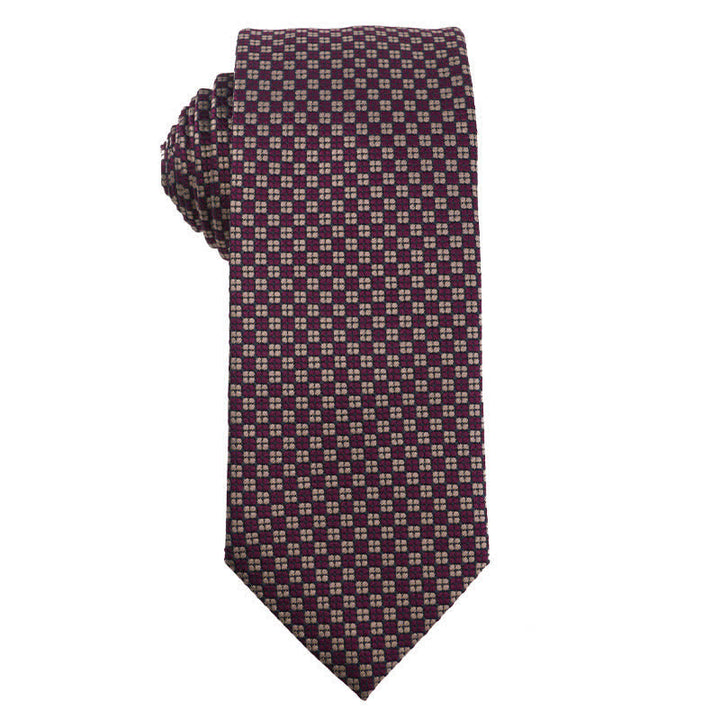 Cravatta da sera con accessori della serie viola retrò da uomo - Stile n. 1 - image 2