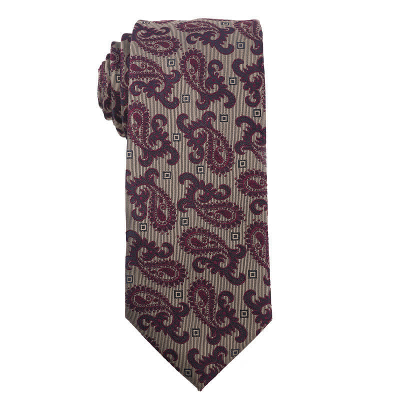 Cravatta da sera con accessori della serie viola retrò da uomo - Stile n. 2 - image 3