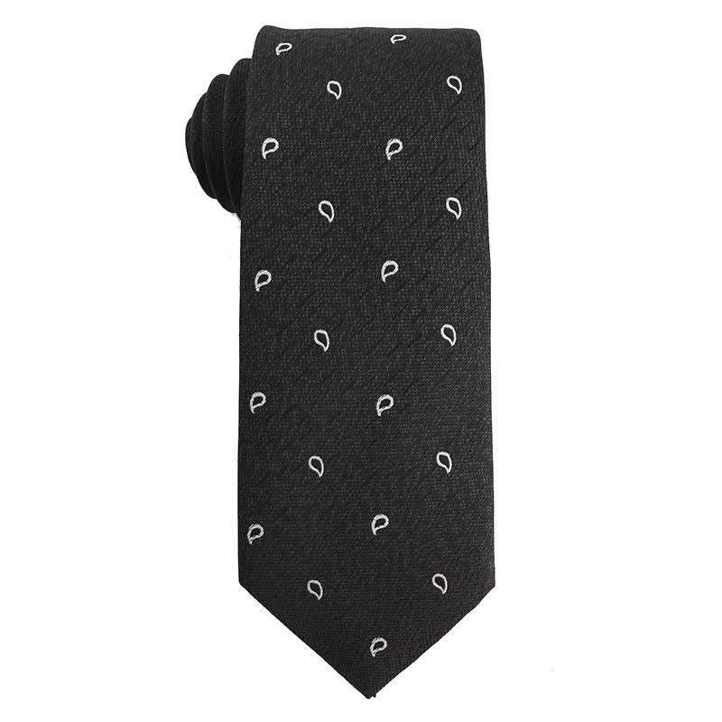 Cravatta da sera con accessori in bianco e nero da uomo - Stile n. 6 - image 7