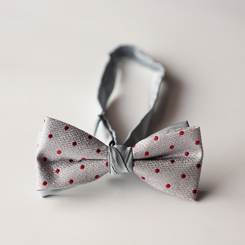 Papillon da uomo a doppio strato in tessuto jacquard a righe floreali - Stile n. 4 - image 6