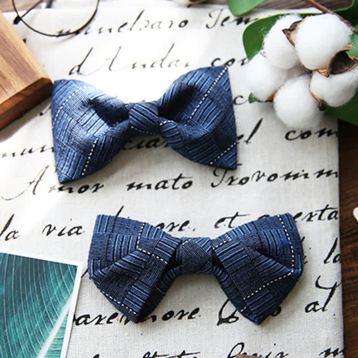 Papillon da sposo con motivo scozzese in stile britannico da uomo - image 4