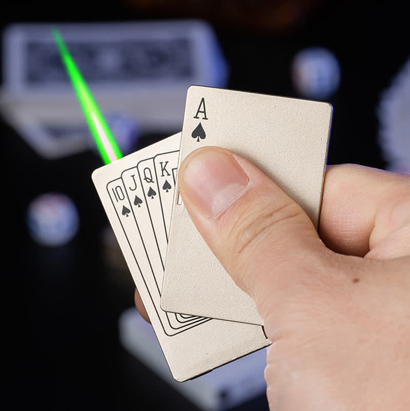 Accendino a butano ricaricabile personalizzato con retro personalizzato e carte da poker - image 20