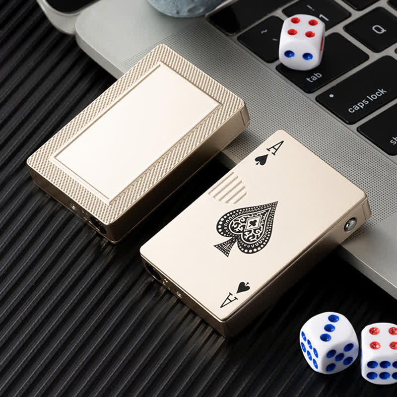 Accendino a butano ricaricabile personalizzato con retro personalizzato e carte da poker - image 7