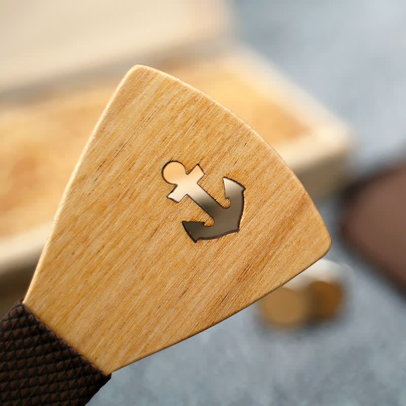 Set di 3 papillon in legno con ancora cava per barca da uomo - image 4