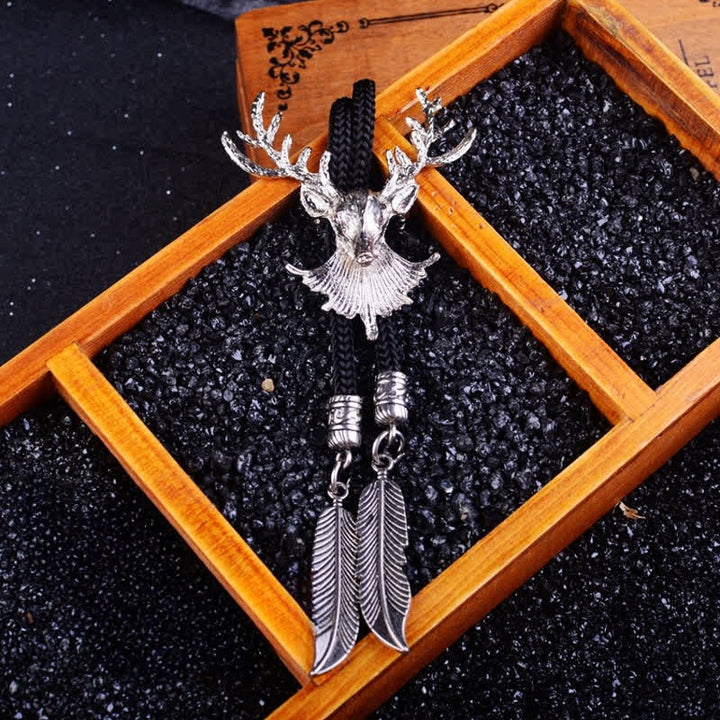 Set di anelli fantasma e capra con fibbia per cintura con coltello nascosto fai da te a forma di cervo - image 4