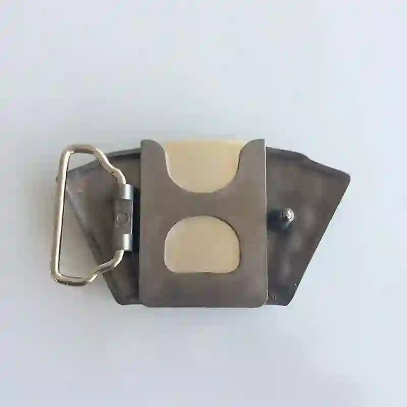 Set di anelli per toro con ciondolo a forma di corno di cervo, fibbia per cintura con accendino nascosto fai da te - image 2