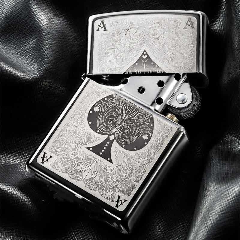 Set di accendini con fibbia per cintura e coltello nascosto fai da te Lucky Poker - image 7