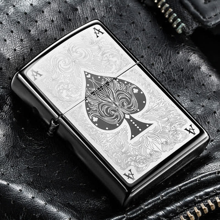 Set di accendini con fibbia per cintura e coltello nascosto fai da te Lucky Poker - image 6