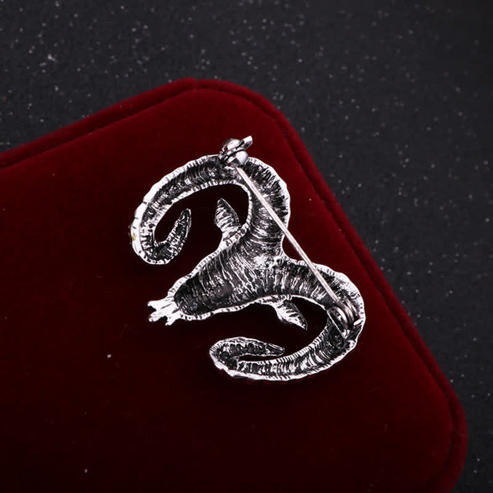 Spilla con testa di ariete da uomo, accessorio per animali - image 2