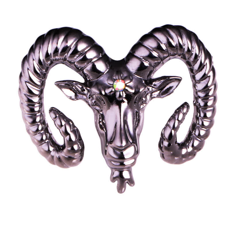 Spilla con testa di ariete da uomo, accessorio per animali - image 14