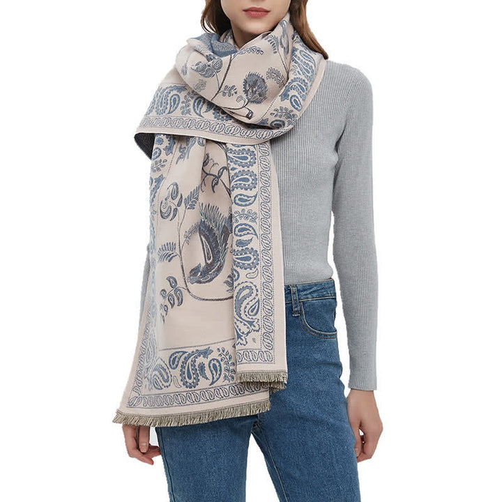 Sciarpa unisex Elegance Paisley motivo uccelli volanti - image 0