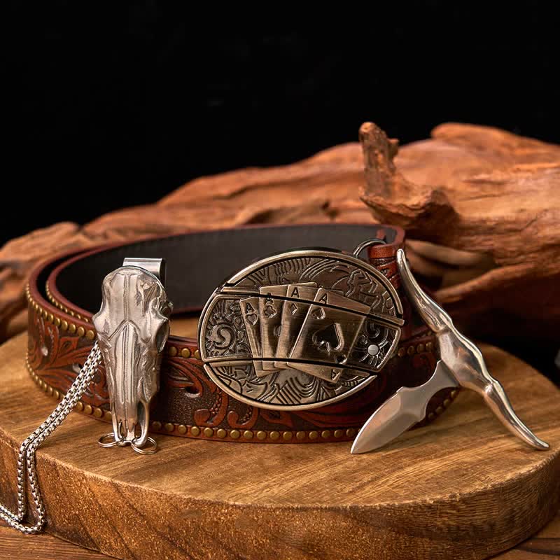 Gadget Western fai da te, fibbia per coltello nascosto, ciondolo a forma di toro Longhorn - image 57