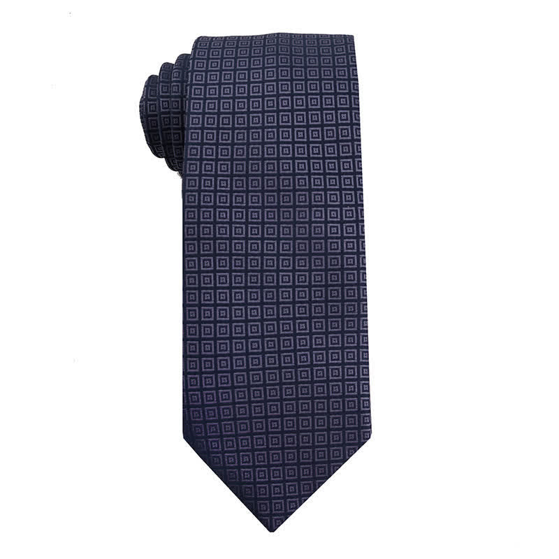 Cravatta da uomo Advanced Navy Blue Series Business - Stile n. 5 - image 6