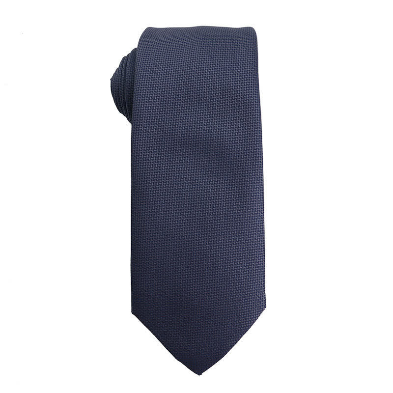 Cravatta da uomo Advanced Navy Blue Series Business - Stile n. 7 - image 8