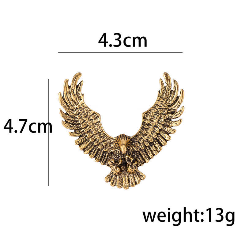 Spilla da uomo retrò con aquila che spiega le ali - image 4