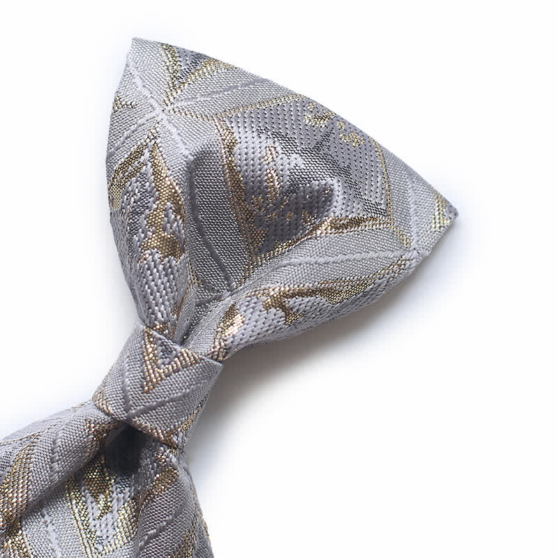 Papillon da uomo in jacquard oro delicato e senza tempo - image 4
