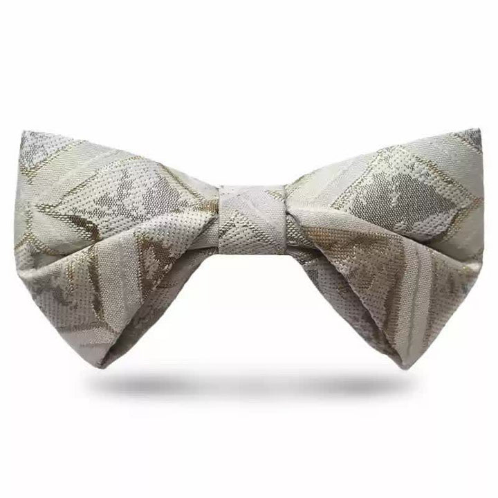 Papillon da uomo in jacquard oro delicato e senza tempo - Champagne - Stile n. 2 - image 7