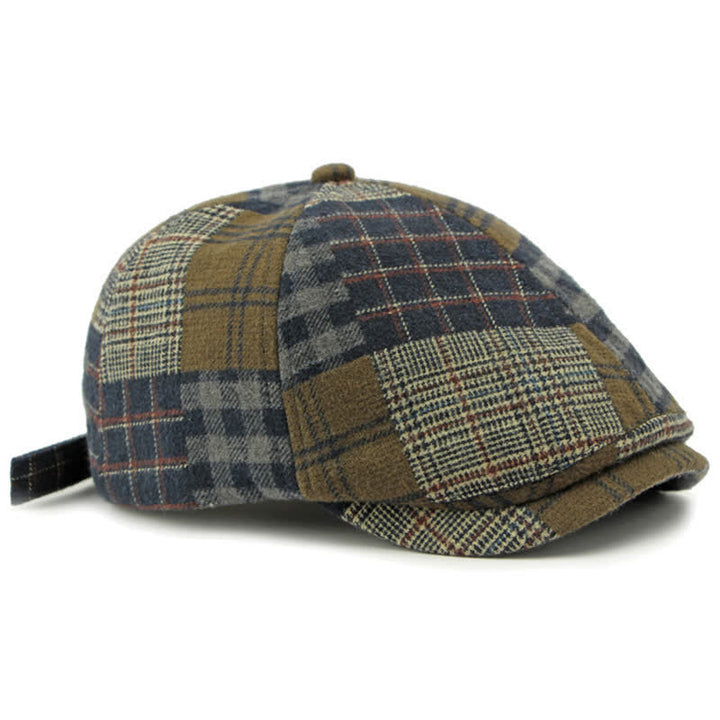 Cappello basco da giornalaio diverso classico patchwork a quadri - image 14