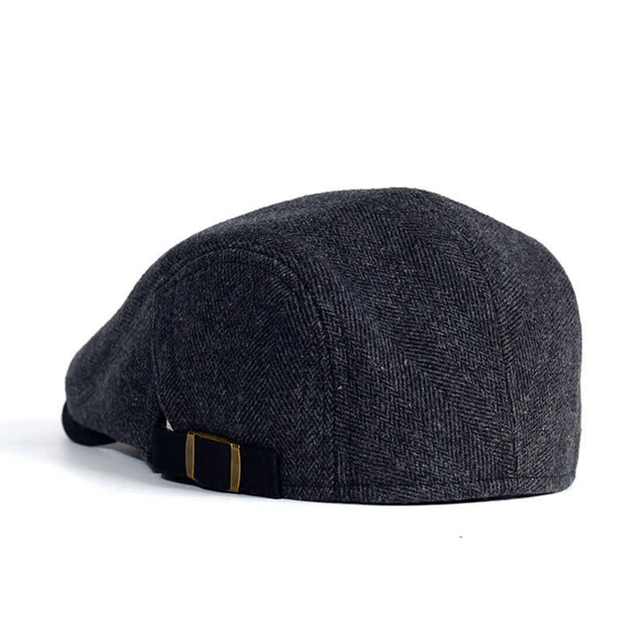 Cappello invernale a spina di pesce in lana spesso e caldo - image 5