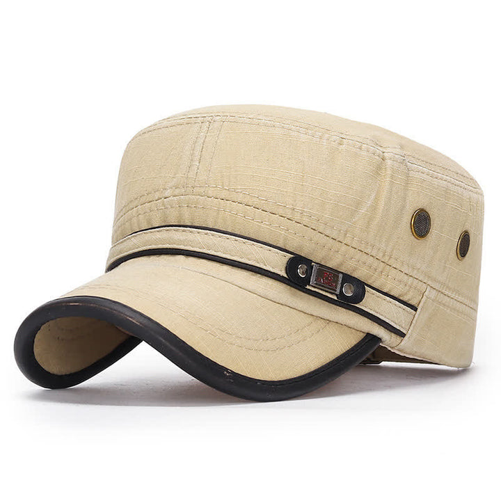 Cappello militare da cadetto in tessuto lavato - Avorio - Regolabile (21 5/8"-23 1/4") - image 6