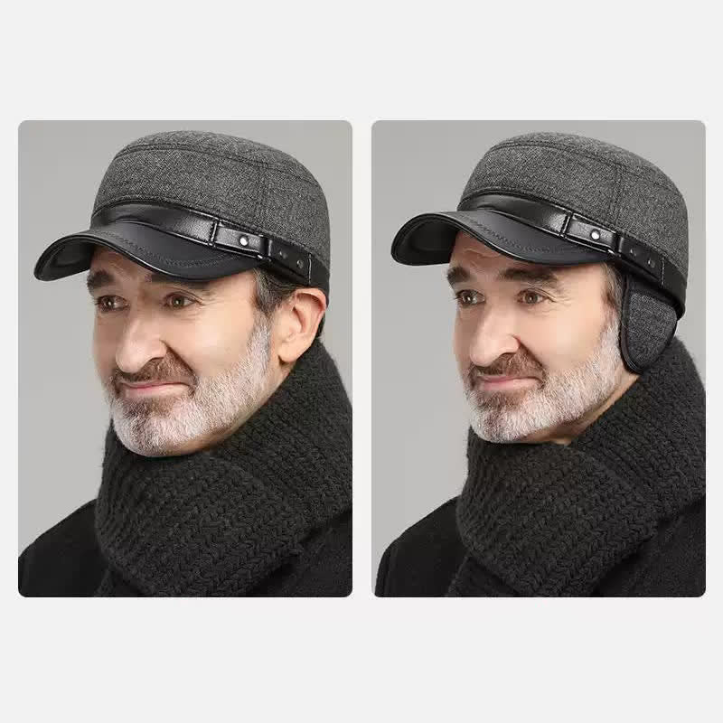 Cappello invernale caldo casual con cappuccio piatto - image 4