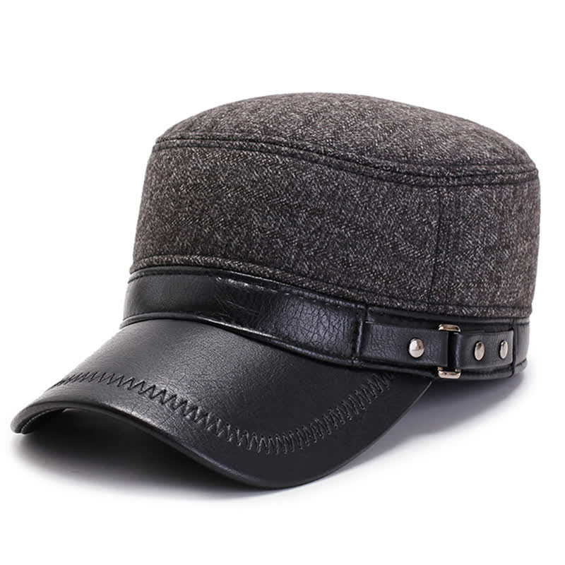 Cappello invernale caldo casual con cappuccio piatto - Grigio - Regolabile (21 5/8"-23 1/4") - image 0