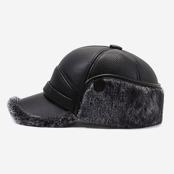Cappello da baseball con paraorecchie in pile di pelle PU - image 8