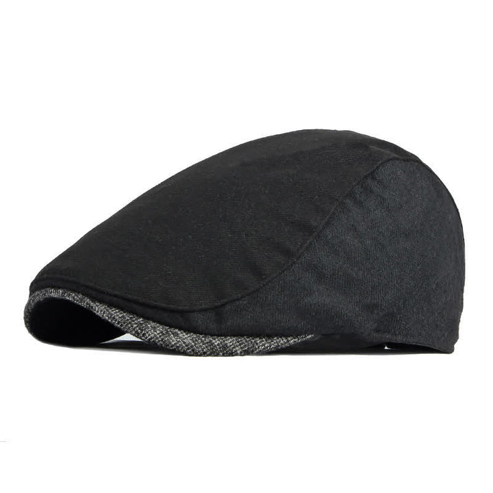 Cappello basco patchwork classico semplice - Nero - Regolabile (21 5/8"-23 1/4") - image 7