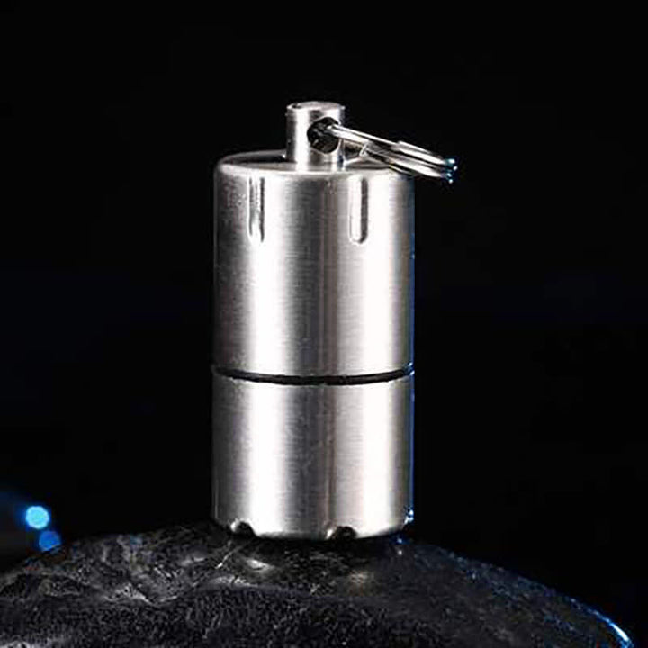 Mini capsula portatile ricarica ciondolo accendino cherosene - Argento - image 10