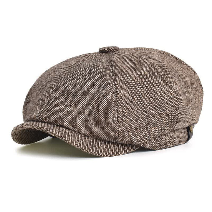 Cappello basco ottagonale classico e versatile da giornalaio - Cachi scuro - Misura M (22"-22 7/8") - image 0