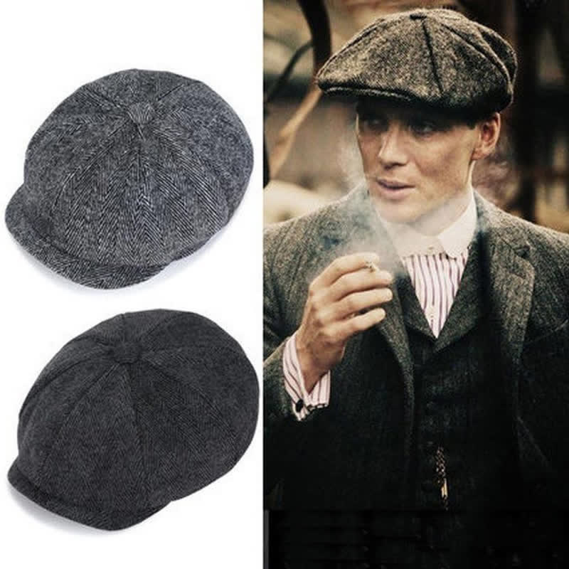 Cappello basco ottagonale classico e versatile da giornalaio - image 1