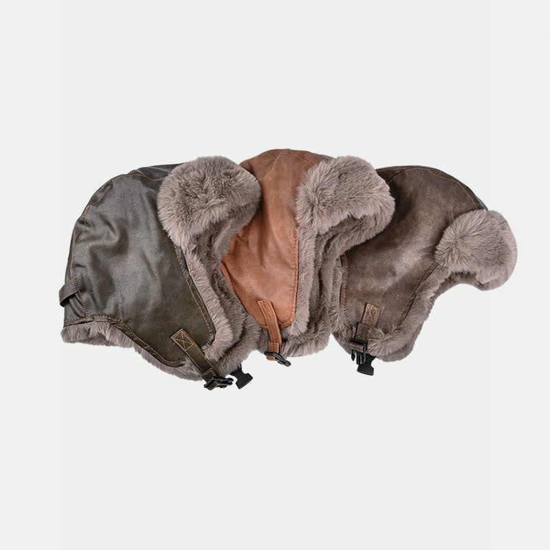 Cappello da pilota moderno, freddo, caldo e spesso, invernale - image 1
